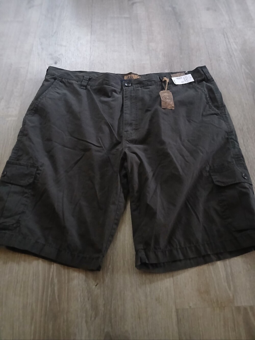 Pronto Oumo Men's Cargo Shorts in Dark Olive - Casual Utility Shorts